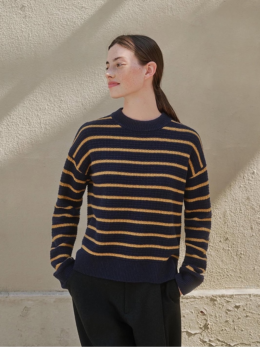 UNIQLO x COMPTOIR DES COTONNIERS
Premium Lambswool Striped Jumper